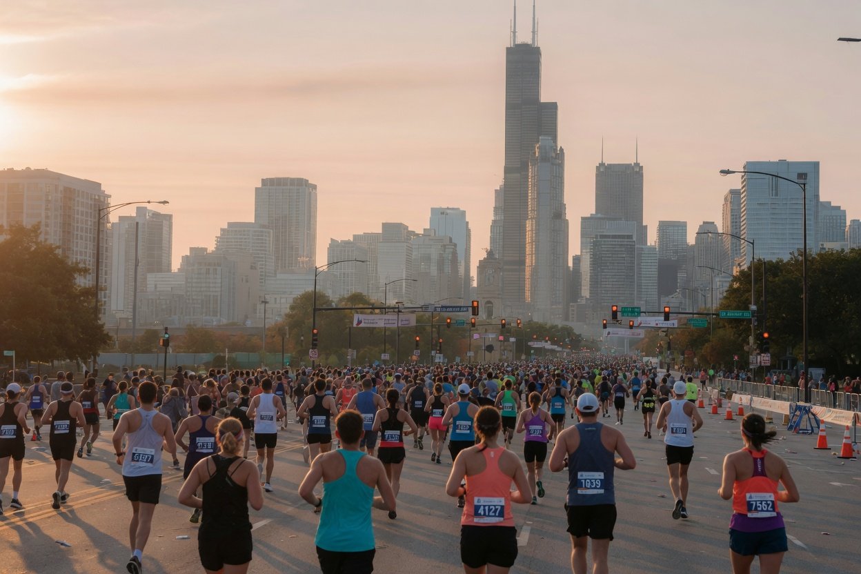 Chicago Marathon Record Watch: Kiplimo in the Field, Clayton Young Hurting
