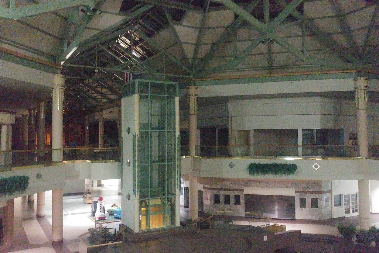 The empty inside of Charlestowne Mall on its final day, November 30, 2017