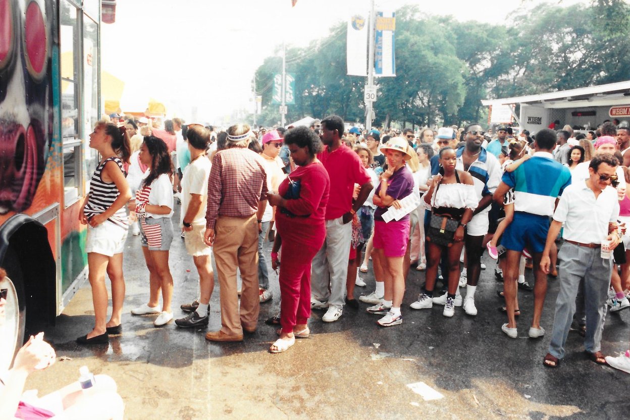 Crowds at Taste of Chicago in Grant Park