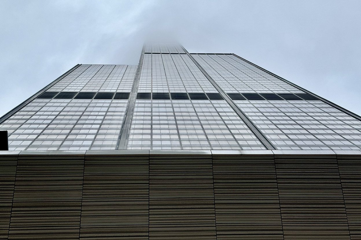 The Willis Tower, formerly the Sears Tower, rising above the Chicago skyline