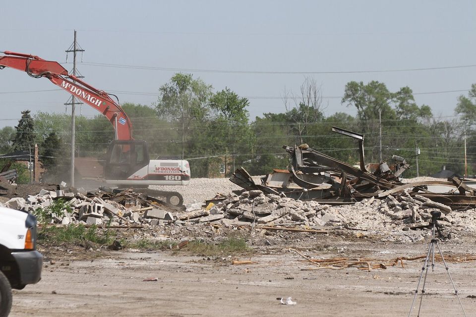 The Dixie Square site on May 17, 2012, the day demolition was completed